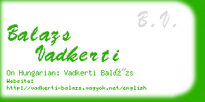 balazs vadkerti business card